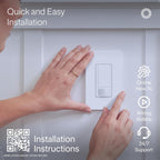 Lutron Motion Sensor Light Switch, 5 Amp 3-Way, for Lighting and Fans