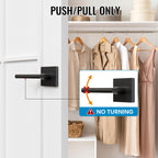 4 Pack Dummy Door Handles, Closets, French Double Doors Levers Knobs