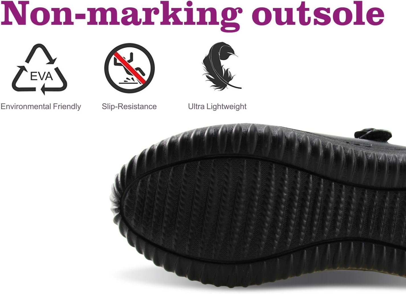 Girl's Mary Jane School Uniform Shoes | Lightweight, Non-marking Sole, Hook & Loop Strap, Soft Insole, All Day