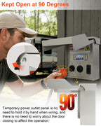 Temporary Power Outlet Panel with 20,30,50 Amp Receptacle with Breaker