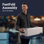 12-Pack Heavy-Duty String & Button File Storage Box, FastFold Assembly, Letter, STOR/FILE, (11111)
