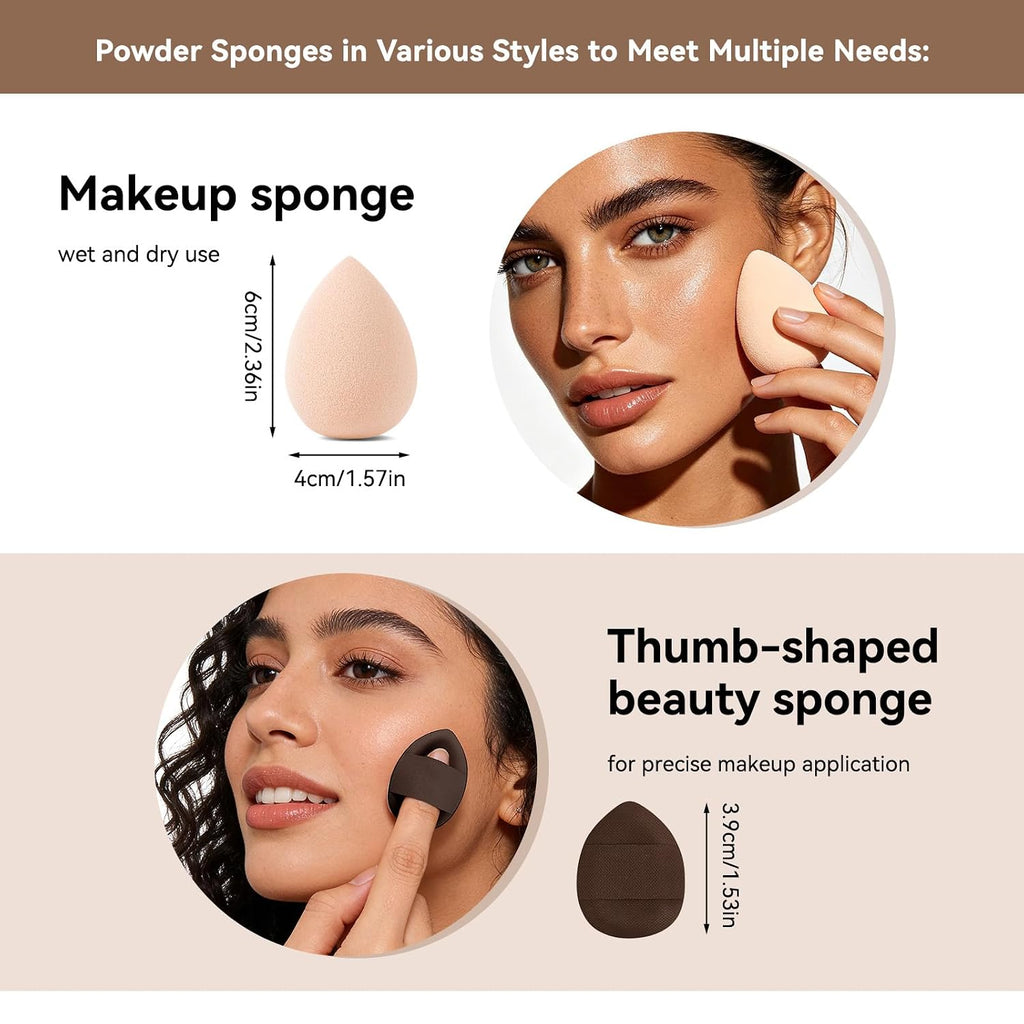 Makeup Brushes MAGEFY Travel Makeup Brush Set Professional Make Up Brushes for Powder Concealers Eye Shadows Eyebrow