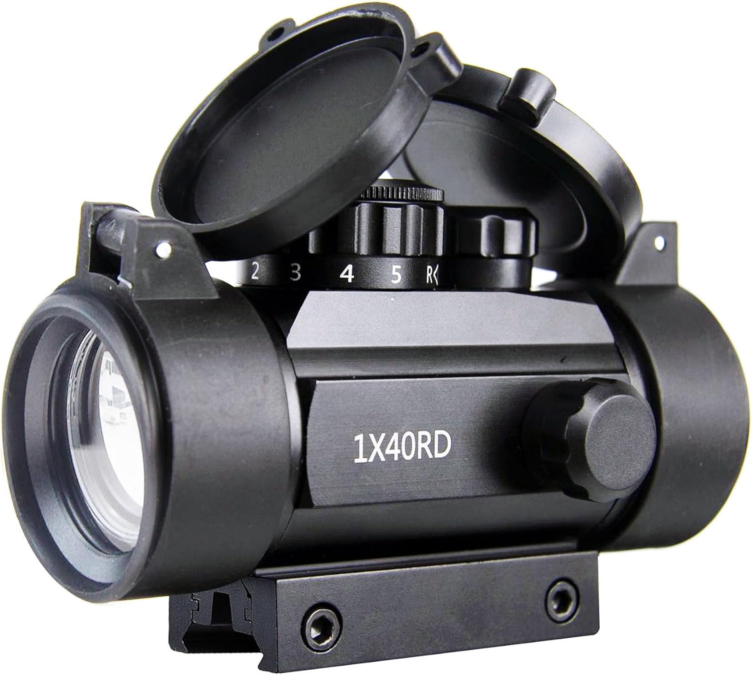 KASENTE 1x40 Red Green Dot Sight Rifle Scope with 20mm / 11mm Picatinny Dovetail Rail Mount