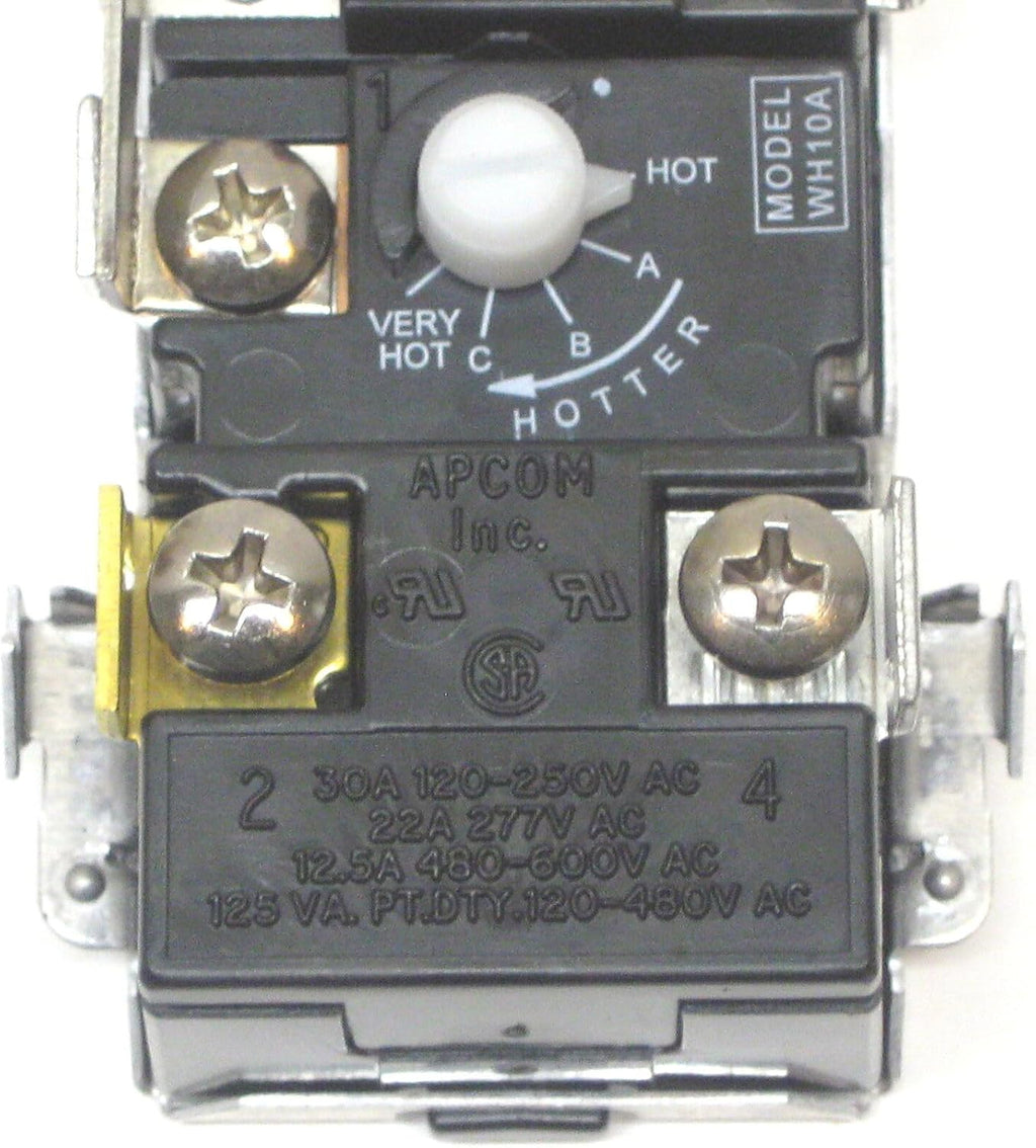 WH10A For Apcon Electric Water Heater Thermostat for Upper Element Thermodisc WH6-4