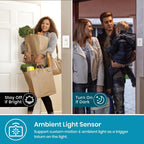 Nexete Smart Wi-Fi Motion Sensor Light Switch for Smart Home Automation, Single Pole/3-Way, PIR Occupancy/Vacancy Sensor, Compatible with Alexa & Google Home Neutral Wire Required(Sensor)