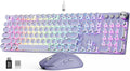 Wireless Mechanical Keyboard and Mouse Combo, RGB Backlit, KM81