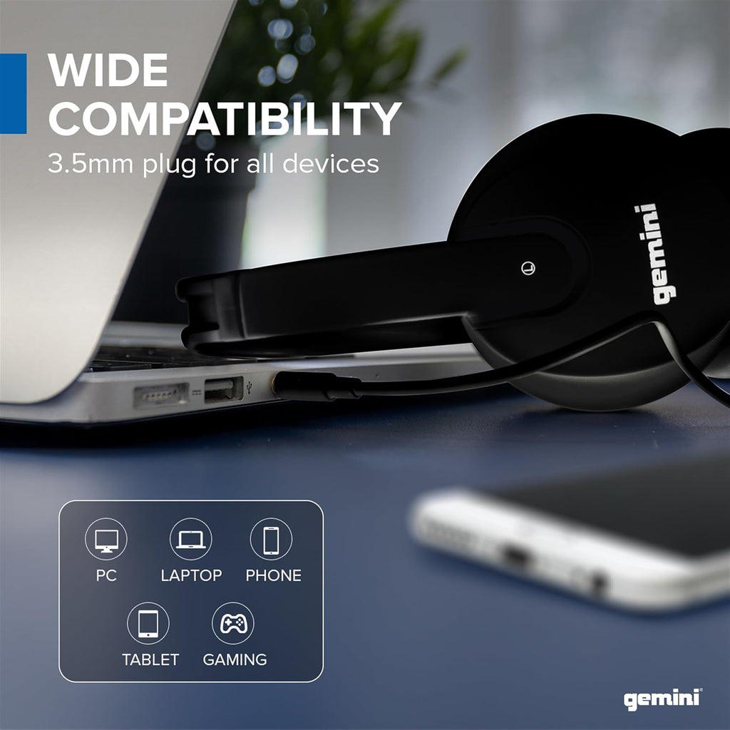 Over-Ear DJ Headphones, 40mm Drivers, Black (DJX-200) | Over-ear DJ headphones, 40mm drivers - closed-back noise
