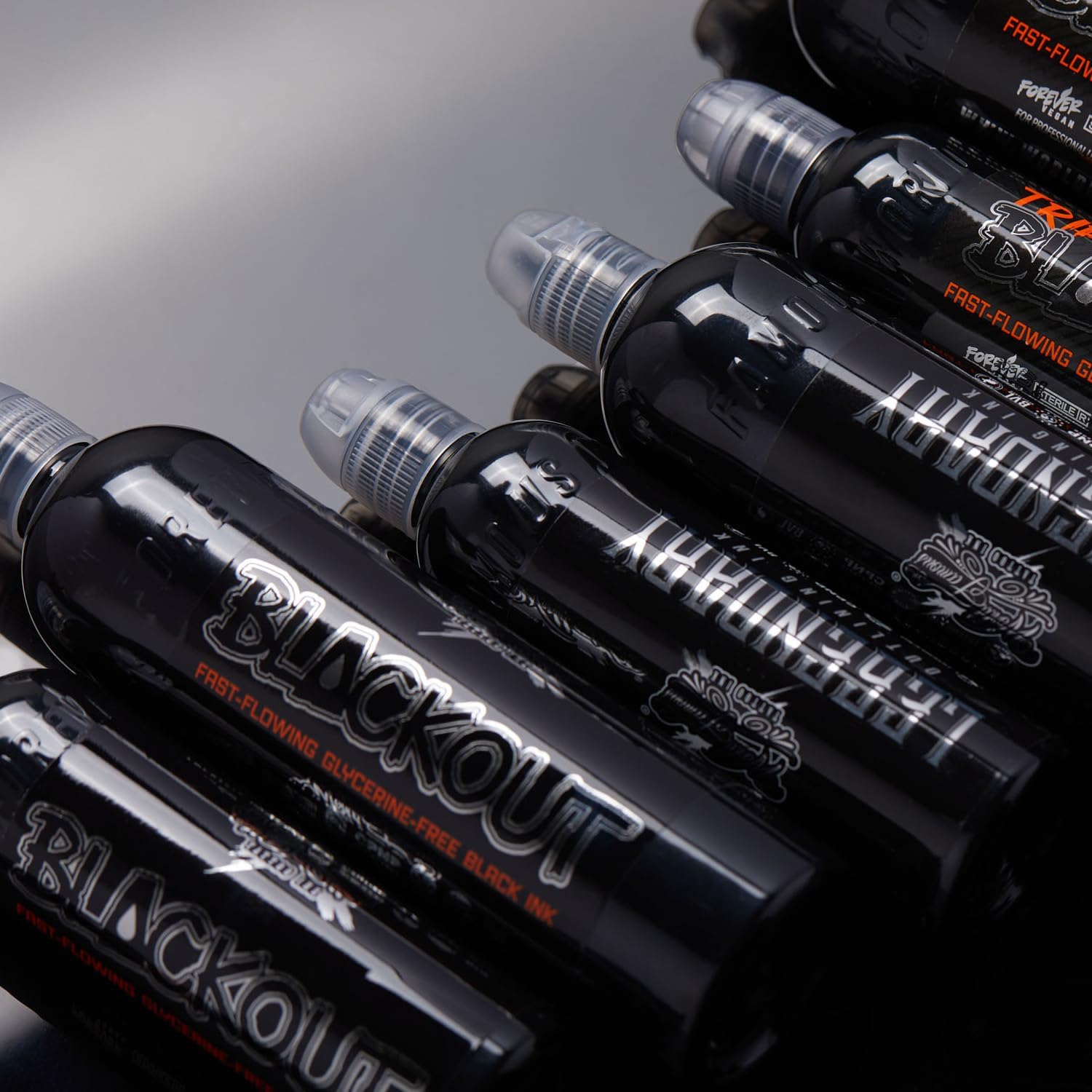 World Famous Blackout Black Tattoo Ink - Ultra-Thin, Long Lasting Black Ink for Lining, Shading & Permanent Makeup