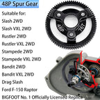76T 48P Hardened Steel Spur Gear for Traxxas Slash Stampede Rustler 2WD