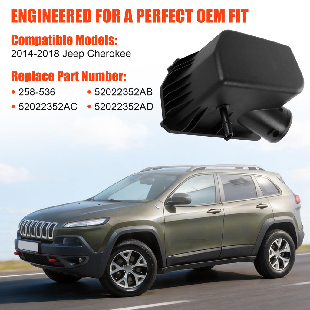 258-536 Air Filter Housing Compatible with Jeep Cherokee 2014-2018