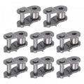 uxcell 8Pcs #50 Chain Offset Half Link Roller, 5/8" Pitch Carbon Steel, Standard Chain End Connector Split Links for 10A Chain