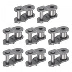 uxcell 8Pcs #50 Chain Offset Half Link Roller, 5/8" Pitch Carbon Steel, Standard Chain End Connector Split Links for 10A Chain