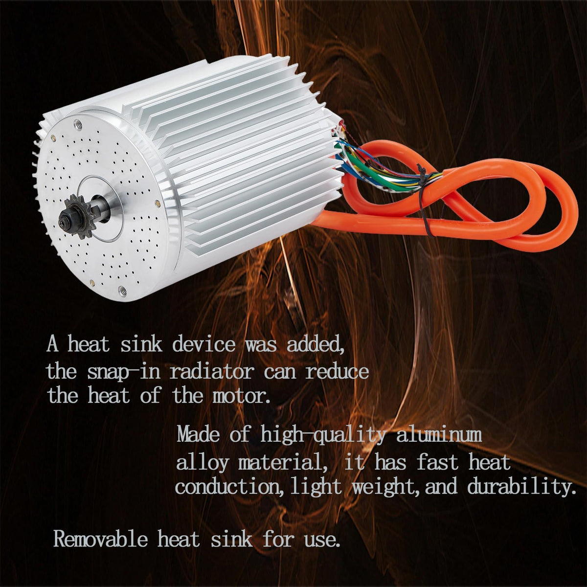 Kunray Electric DC Motor 48V 2000W Max Speed 5700rpm