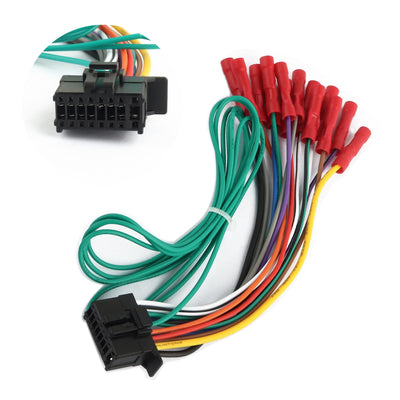 16 Pin Radio Wiring Harness,Replacement Stereo Wiring Harness Compatible with Pioneer DEH AVH AVIC MVH FH SPH,Wirings Harnesses Connects Stereo to Car Electrical System