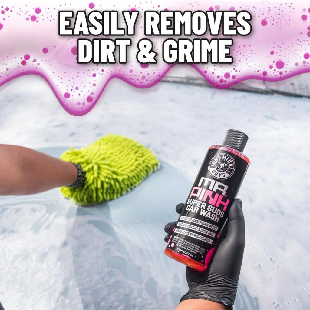Mr. Pink Car Wash Soap, Foam Cannon & Bucket Wash, 128 oz | Thick foaming suds lift dirt and grime in foam cannons