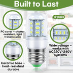 4 Pcs E27 KEI D34L Refrigerator Light Bulb, Compatible with Frigidaire