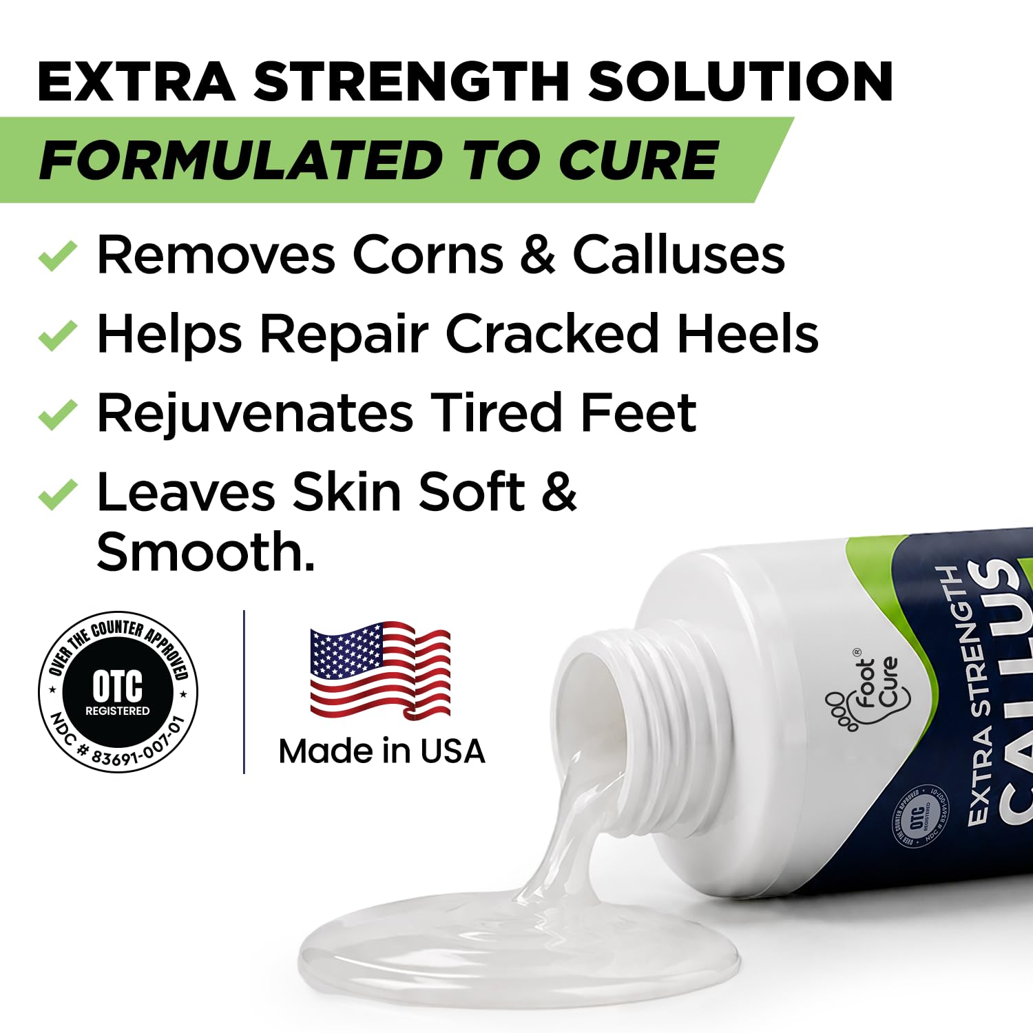 Foot Callus Remover Pedicure Set – Epsom Salt Foot Soak & Callus Remover Gel, Antifungal Cream and Feet Exfoliator