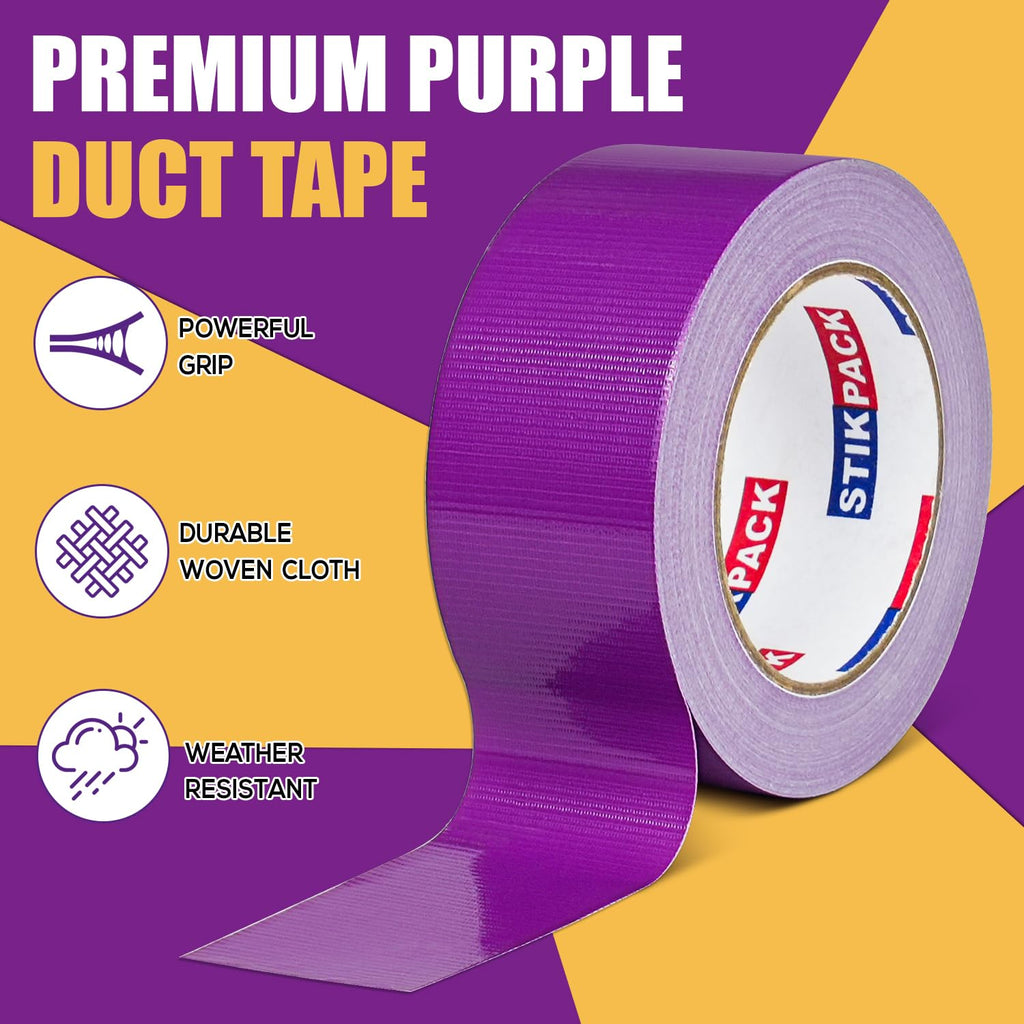 Heavy Duty Purple Duct Tape 2 Inches x 90 Feet, 1 Roll