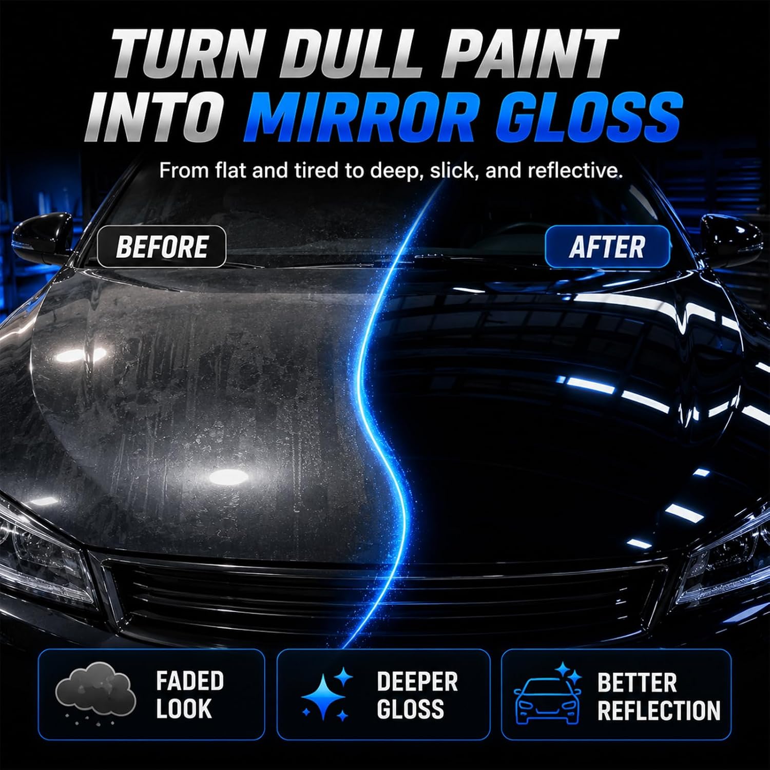 Car Ceramic Coating for Cars, Shiny Car Stuff Car Wax, 17.5 oz | Quick Effect Coating Agent for Car, Long-lasting