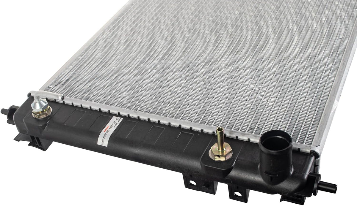 TRQ Radiator Assembly Aluminum Core Cross Flow with Transmission Oil Cooler