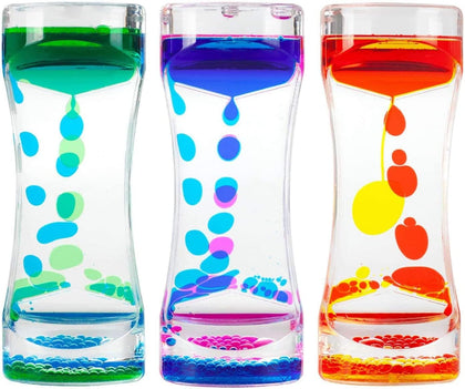 Liquid Motion Bubbler Timer Oil Hourglass Sensory Toys for Kids | Fidget Toy Calm Stress Relief Relaxing for Focus