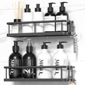 Shower Caddy Adhesive, Rustproof Shower Organizer, Large Capacity Shower Shelves for Inside Shower, No Drilling
