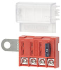 ST Blade Battery Terminal Fuse Block 4 Way Circuit with Cover, 100 Amps, 5023