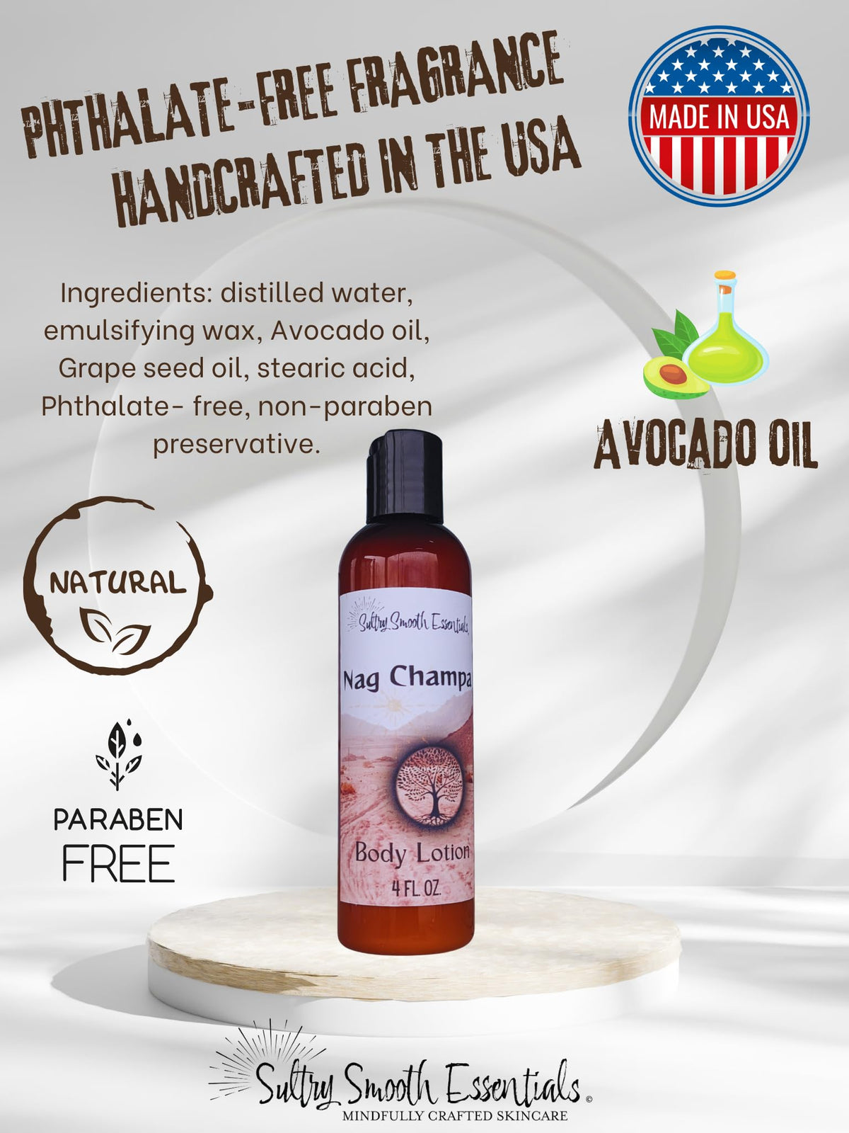 Nag Champa Body Lotion, 8 oz