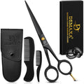 5" Professional Beard Scissors for men Mustache Scissors with 1 Mustache Comb, 1 Beard Comb & Soft Pouch – Prefect