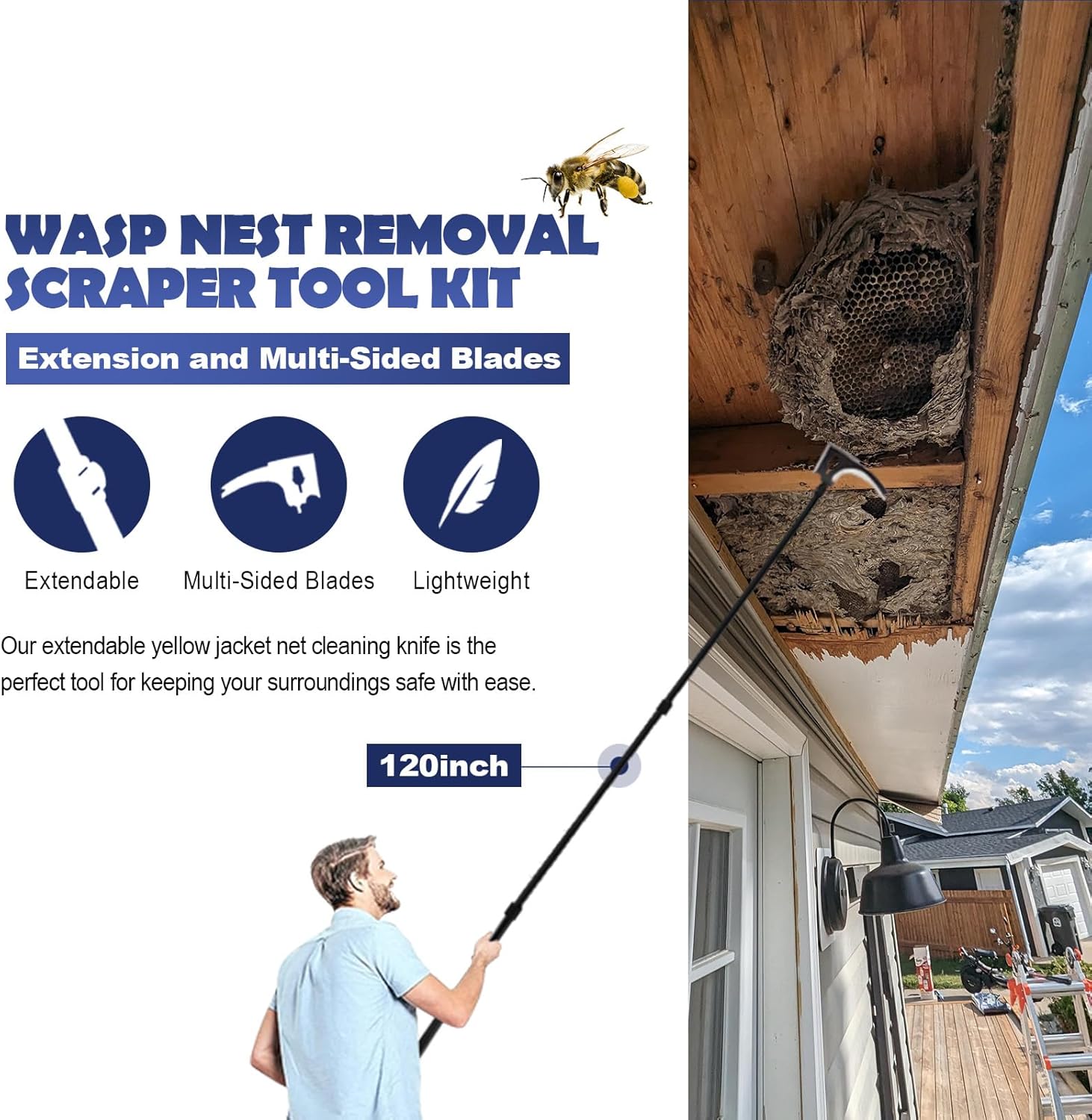 Wasps Nest Remove Tool Scraper Kit
