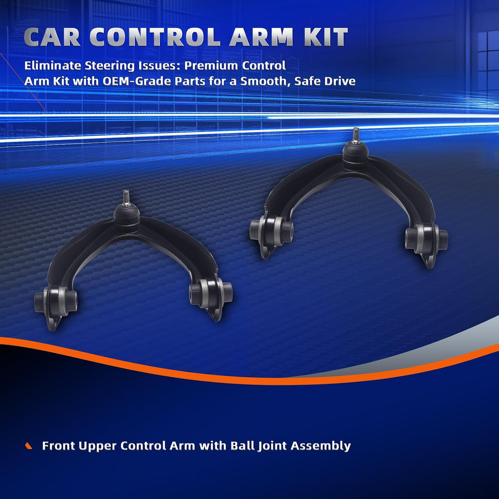 2Pcs Front Upper Control Arm and Ball Joint Assembly Fit for Honda CRV 1997 1998 1999 2000 2001 K80883 K80884 Driver and Passenger Side Suspension
