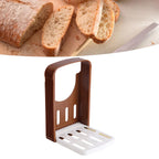 Bread Slicer, Adjustable Toast Cutting Sandwich Slicing Foldable Tools with 4 Thickness for Homemade Bread