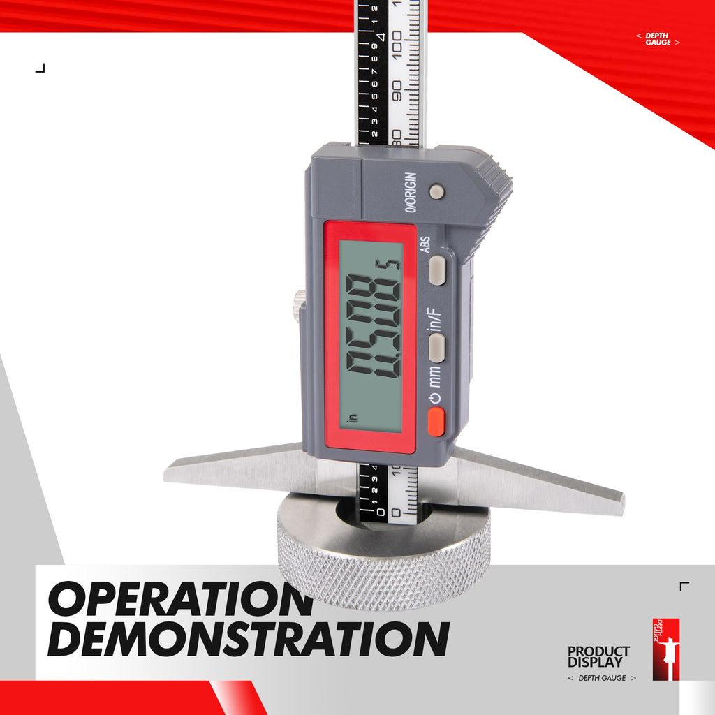 UNIPEC Absolute Digital Depth Caliper 0-150mm / 0-6"