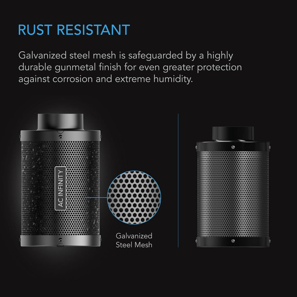 Air Carbon Filter 6 " with Premium Australian Virgin Charcoal.