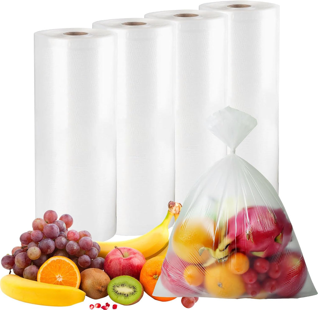 12" x 20" Clear Plastic Produce Bag on a Roll, Food Storage Bags
