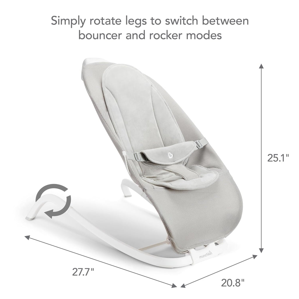 Electric Baby Bouncer & Rocker for Infants, Automatic Baby Rocker Seat with Soothing Sounds, Digital Touch Display, 3