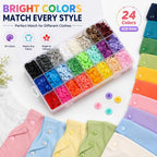 408 Sets Plastic Snap Buttons, T5 Snaps for Fabric Excluding Tools