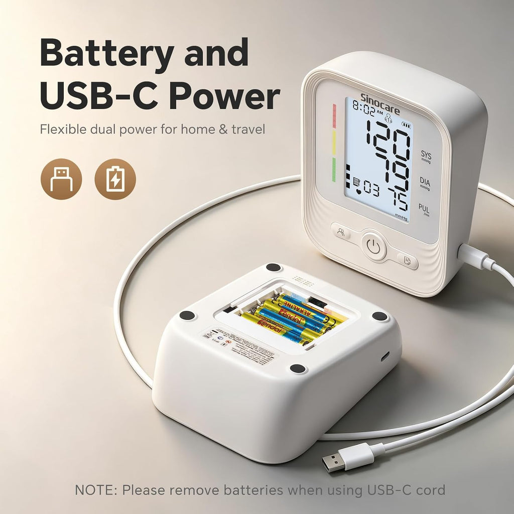 Blood Pressure Monitor, Upper Arm BP Machine, FDA Cleared
