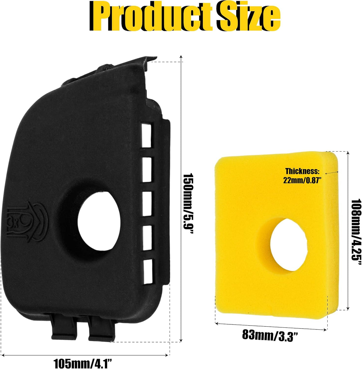 595660 799579 Air Cleaner Cover Filter Replacement for Briggs and Stratton MTD 300E 450E 500E 550E 550EX 125cc to 140cc Replace Most Engine Parts Kit – Exact Fit for Murray Lawn Mower Trimmer Series