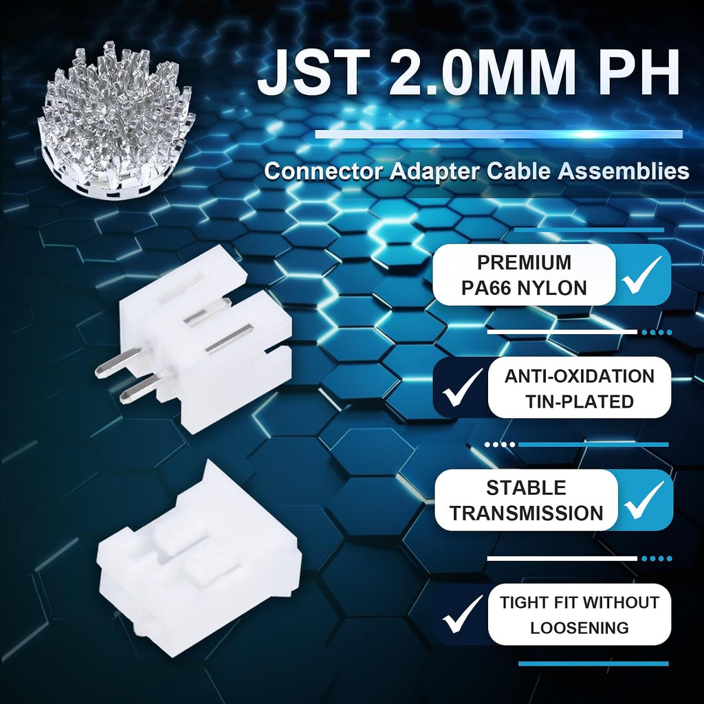 CQRobot JST PH 2.0mm Pitch 2-Pin Electronic Computer Connector Adapter