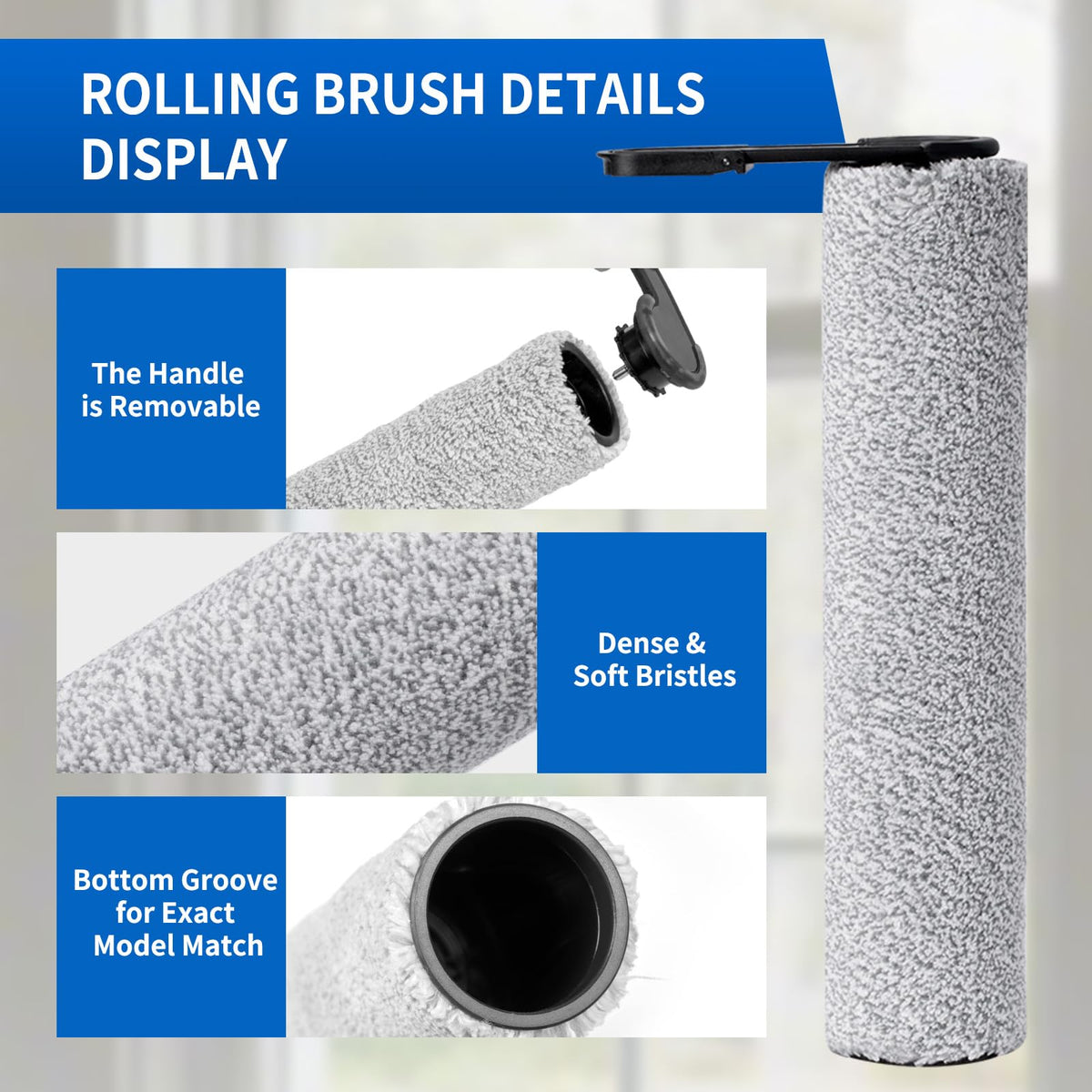 Replacement Roller Brushes & Filter for Tineco S7 Pro