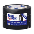 (3 Pack) 1 Inch x 36 Yards, Multipurpose Solid Vinyl Safety Tape, Black, Heavy-Duty 6 Mil Thick - Moisture/Grease