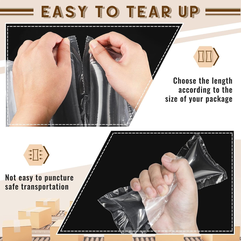 Pillow Cushion Film Roll, Cut-to-length, Independent Bubble Columns, 3000 Count Inflatable Wrap Air Bags Void Filler