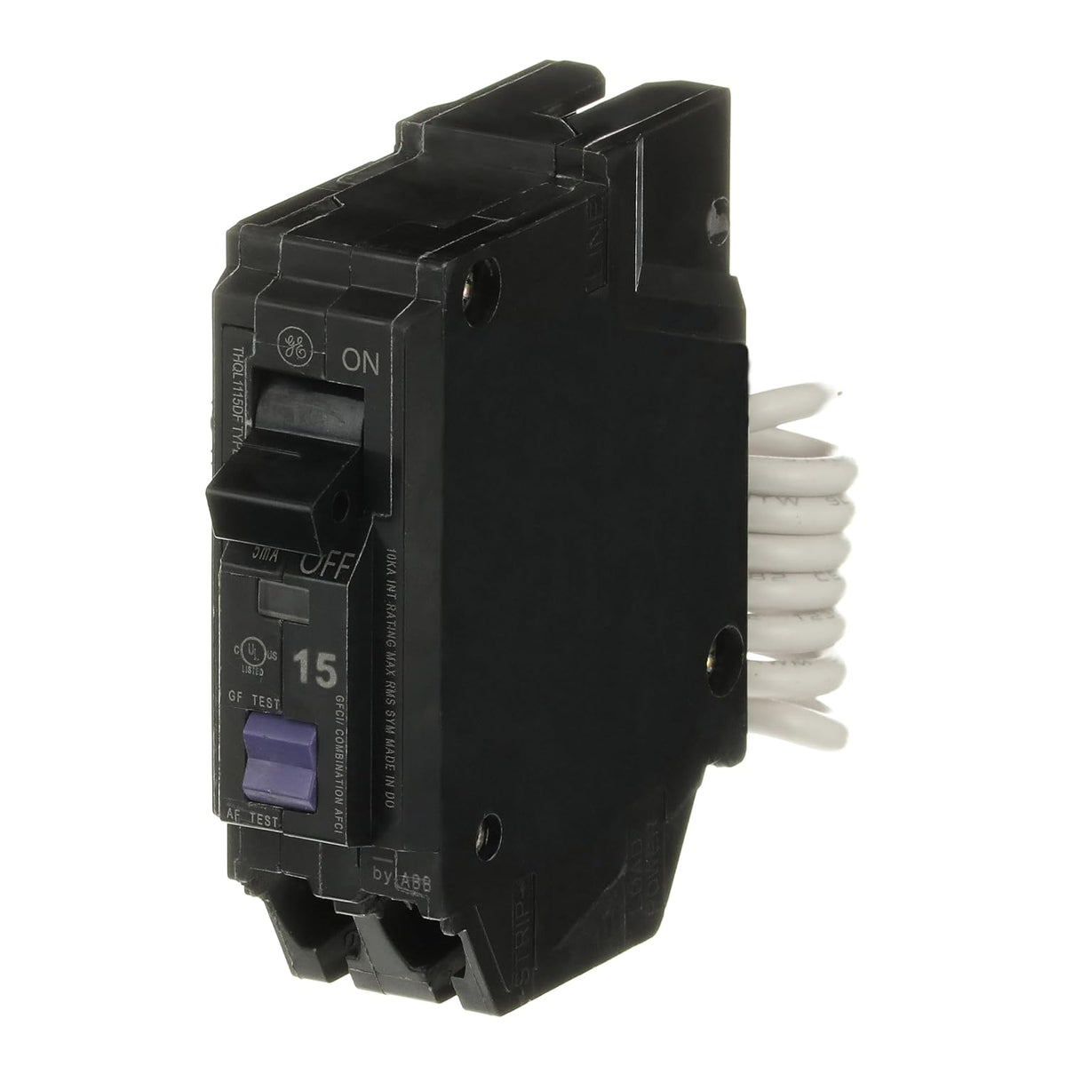 ABB 15A Single-Pole Dual Function Circuit Breaker, GFCI/AFCI