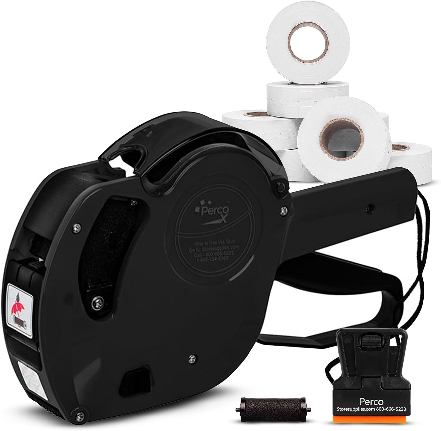 X 1 Line Price Gun Kit - 1 Line Label Gun with 9000 White Blank Labels, and an Extra Inker