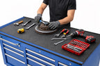Work Bench Pad - Durable Surface Protection Mat for Workbenches, Packing Tables, Toolbox Liners & Shelving, Black