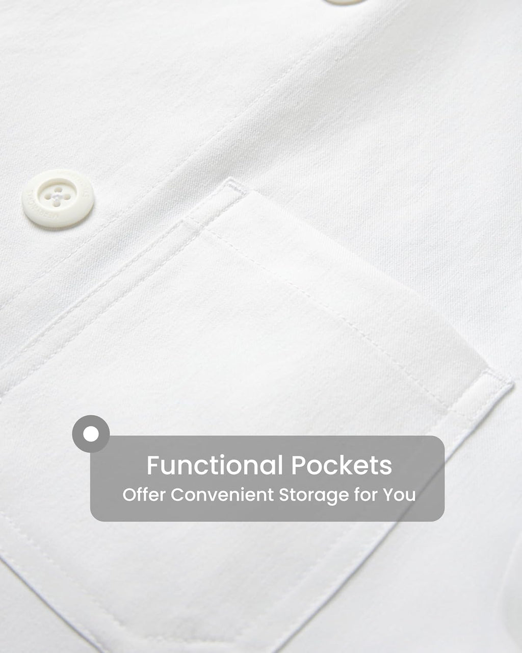 Chef Coat Men with Long Sleeve & 3 Pockets, Saturn