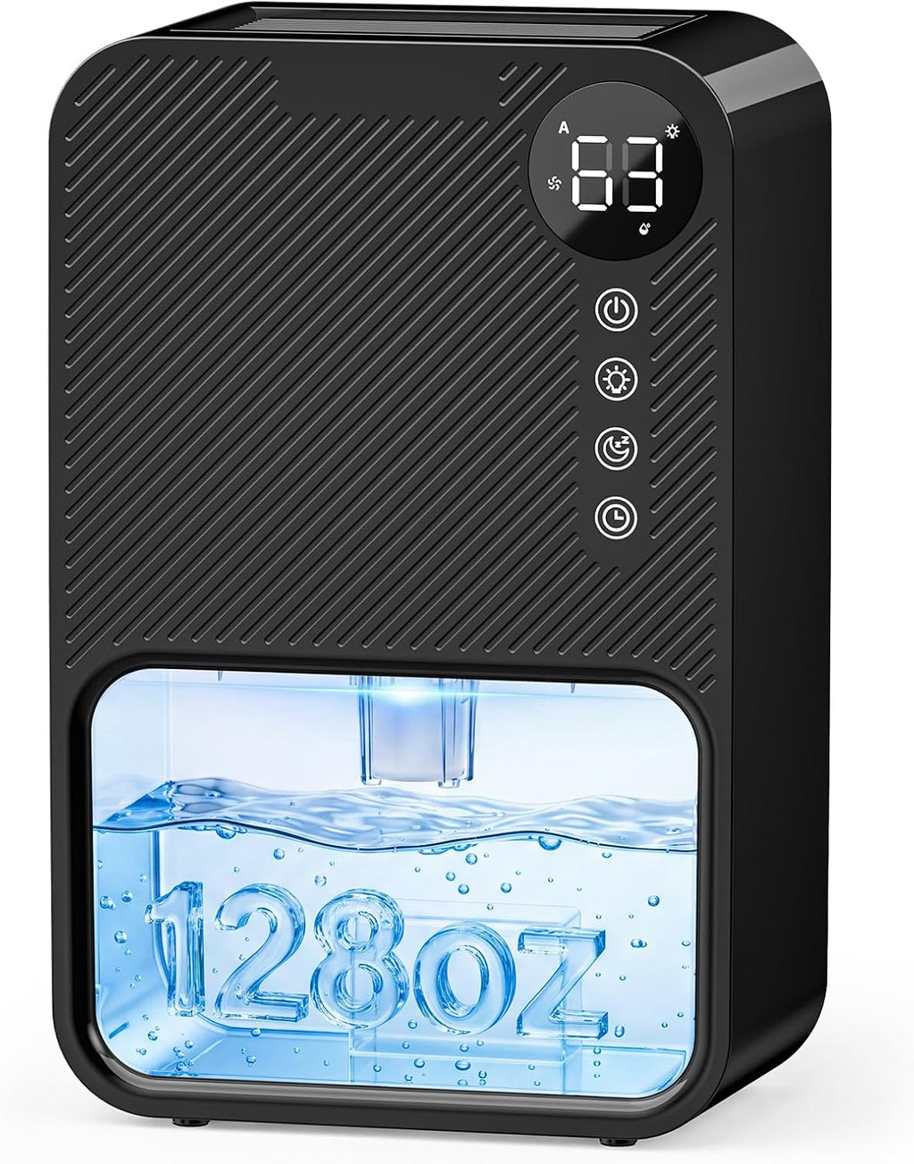 Dehumidifier,128oz Visible Water Tank 1000 sq.ft Dehumidifier for Home – Quiet Portable Unit with 24-Hour Timer, Auto