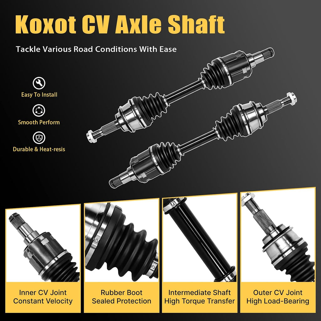 2PCS Front CV Axle Shaft Assembly for Lexus GX460 2010 2011 2012 2013 2014 2015 2016 2017 2018 2019 2020, 2003-2009 GX470, for Toyota 03-20 4Runner, 07-14 FJ Cruiser, 2005-2020 Tacoma NCV69170