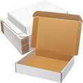 White Shipping Boxes 13x11x3" 20 Pack Corrugated Cardboard Box